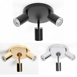 3 Wege Deckenstrahler LED GU10 verstellbar drehbar rund Lampe für Küche - Bild 1 von 14