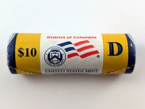Original 2009 D Washington DC Statehood Quarter Denver Mint US Mint $10 Roll - Picture 1 of 2