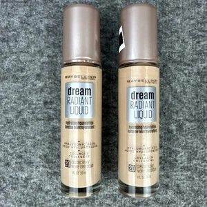 2 kt Maybelline Dream Radiant flüssige Foundation 20 CLASSIC IVORY 1 Unze LESEN! - Bild 1 von 6