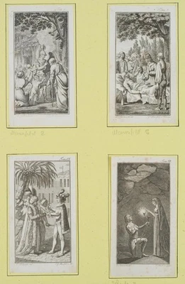 MANSFELD (*1764) nach CHODOWIECKI (*1726), 4 Graphiken. Ehrenvolle Personen, KSt - Bild 1 von 4