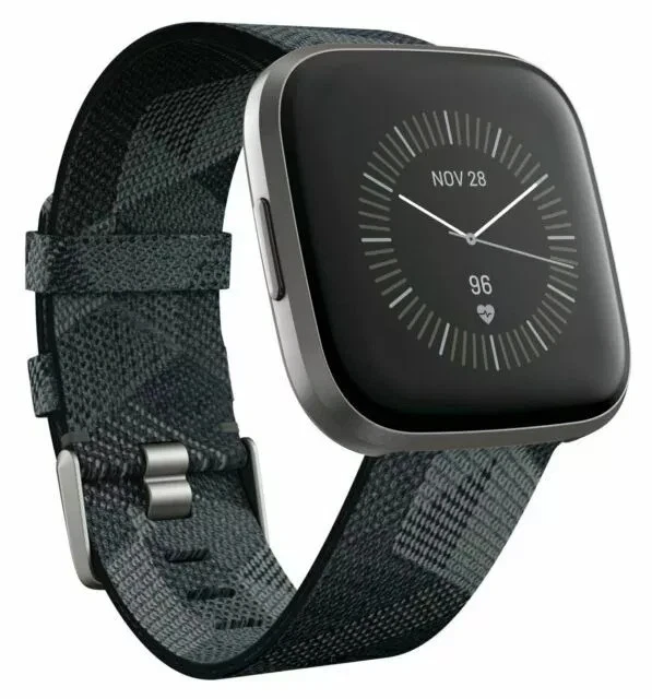 Fitbit Versa 2 Special Edition 40mm Mist Gray Aluminum Case and Smoke Woven Band - Image 1 of 1