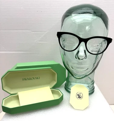 Lente de demostración Swarovski Sk2025 verde oscuro marco redondo para anteojos recetados Foto 1 de 4