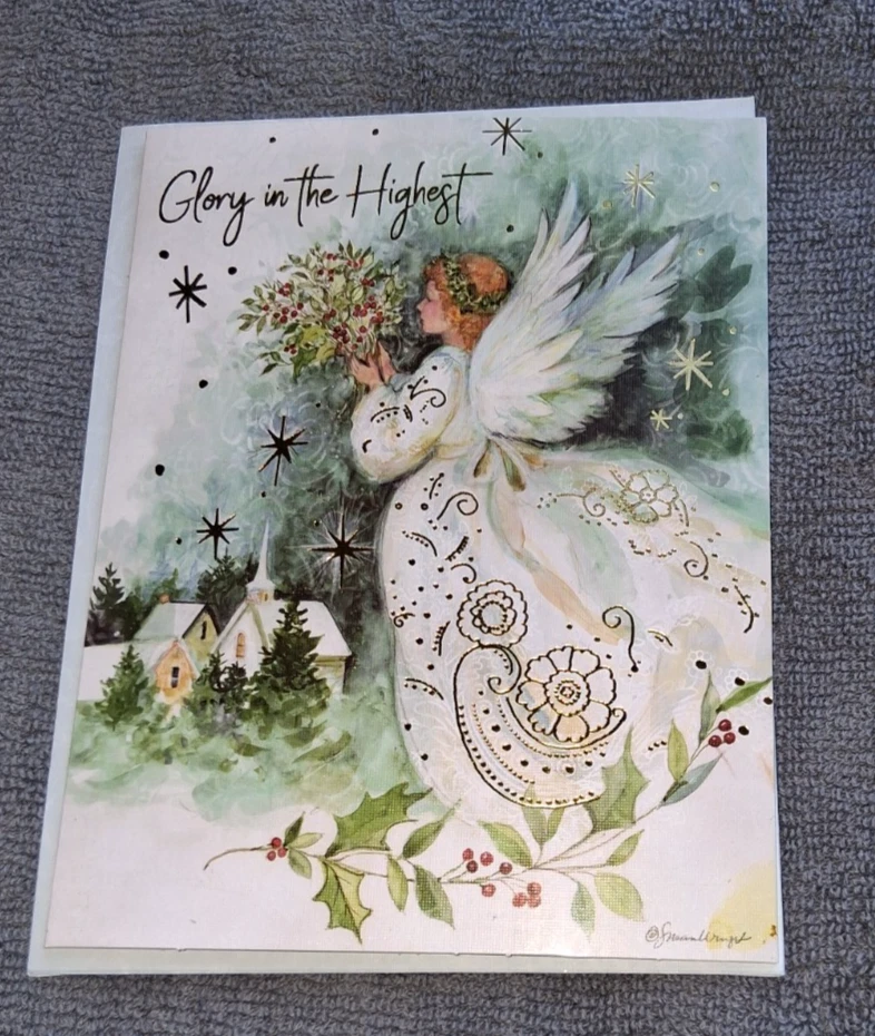 Susan Winget Christmas Card Lang Current Nativity Church Cardinal Angel More - Image 1 of 1