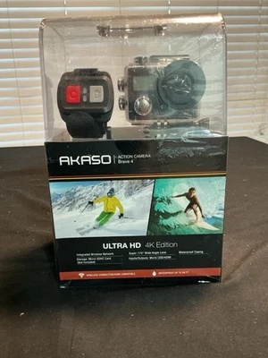 New:Akaso Brave 4 /4K-20MP Wifi Action Camera w/Sony Sensor HD Waterproof - Image 1 of 4