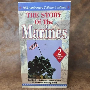The Story of the Marines: 2 VHS Tapes USMC Marine Corps Military 6 hours - Picture 1 of 3