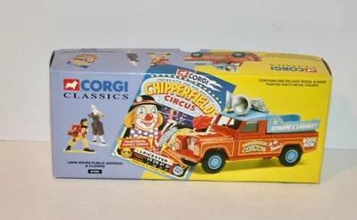 Corgi Chipperfields Circus Die Cast Land Rover Dirección Pública y Payasos 07202 Nuevo en Caja Foto 1 de 4