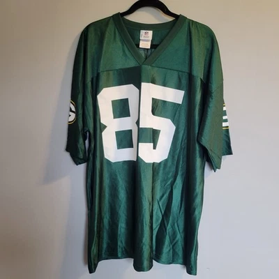 Camiseta de ropa del equipo de la NFL para hombre talla 2XL verde blanca Packers 85 Jennings Jersey Foto 1 de 4