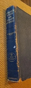1965 Webster's Seventh New Collegiate Dictionary Leather Bound Indexed - Imagen 1 de 10