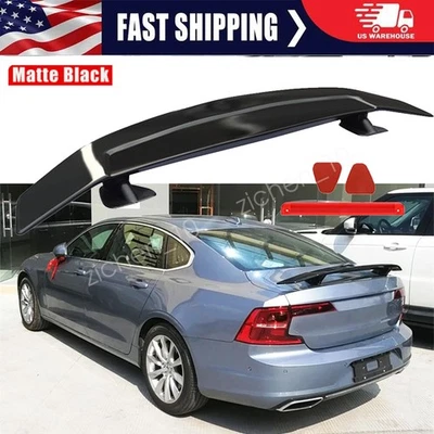 Matte Black  46" Rear Trunk Spoiler Wing Lip GT Style Racing For Volvo S80 S90 - Image 1 of 4