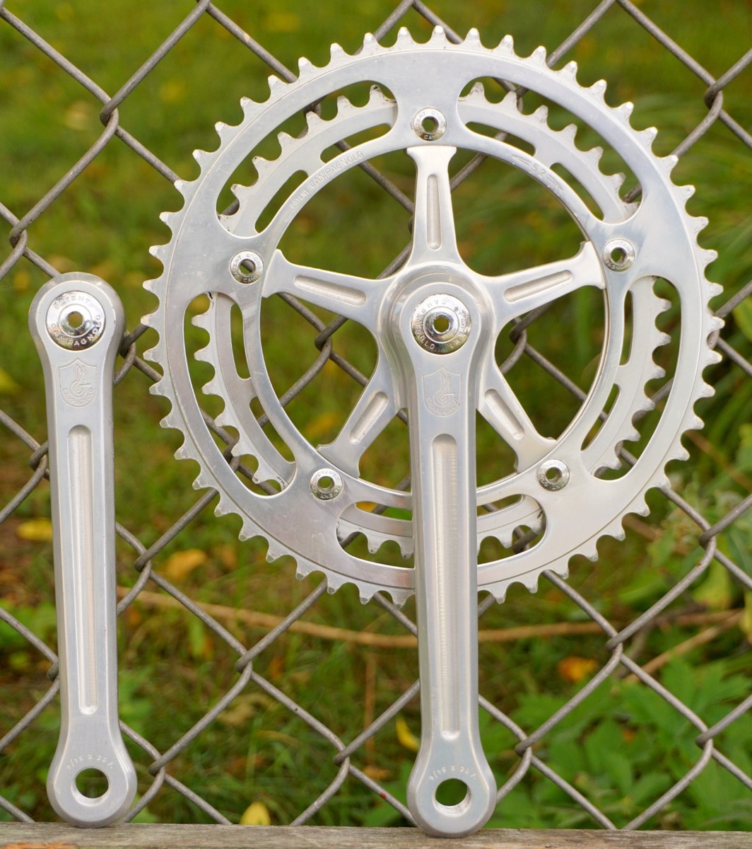 中古品⭐︎Campagnolo strada crank set USED Vintage Campagnolo Strada Crankset 170mm w/ Bottom