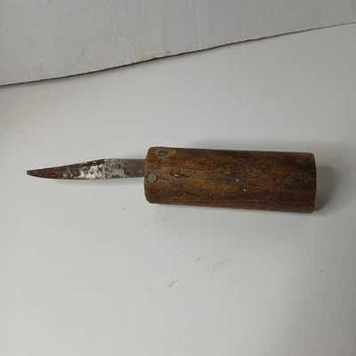 Cuchillo Prison SHANK/Shiv hecho a mano arma de colección mango de madera antiguo cuchillas de hoja fija Foto 1 de 4