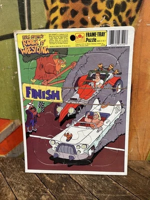 FIGURA ROMPECABEZAS LUCHA LIBRE ROCK N WWF 1985 DE COLECCIÓN WWE AWA WCW NUEVO Y NUEVO RETRO HASBRO LJN Foto 1 de 4