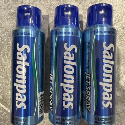3 Bottles Salonpas Pain Relieving Jet Spray - 4oz - Image 1 of 2
