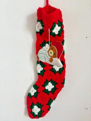 Apliques de ganchillo hechos a mano peluche navidad medias novedad bebés 1ª navidad Foto 1 de 3