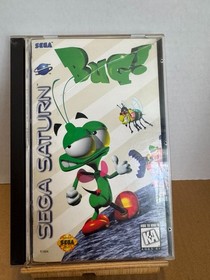 Bug! Sega Saturn 1995 USA CIB Game Manual Registration Card Cracked Case