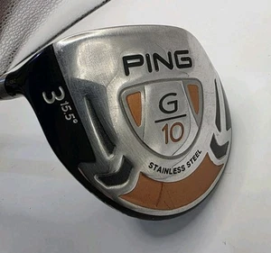 Ping G10 #3 Wood 15.5 Degree Left Hand Regular Flex Ping TFC 129 F Shaft - Foto 1 di 10