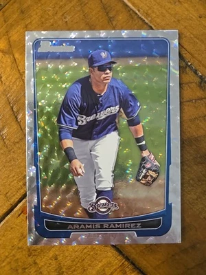 Bowman Aramis Ramírez #186 Milwaukee Brewers Silver Ice 2012 Foto 1 de 2