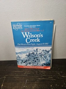 Strategy And Tactics Magazine UNPUNCHED No 80 Wilson's Creek 1861 Fight Spi Vtg - Picture 1 of 3