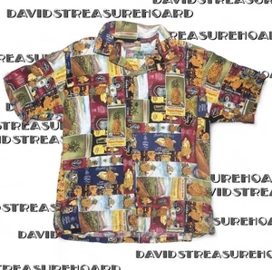 Hawaiian Vintage 80s Bar Themed Hawaiian Shirt Men’s Size L Island Styles Rare - Picture 1 of 7
