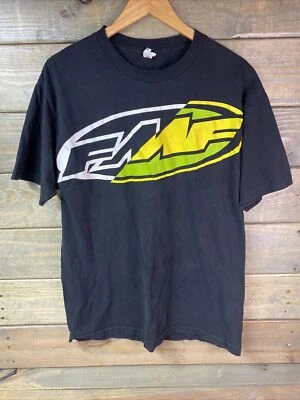 Camiseta De Colección Y2K FMF Motocross Para Hombres L Negra Dirtbike Carreras Streetwear Foto 1 de 4