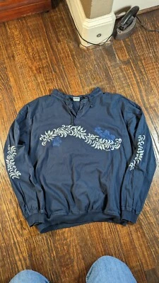 Camisa Loca Hawaii Original Pullover Para Hombres Mediana Kauia Teñida Algodón Azul EE. UU. Foto 1 de 4