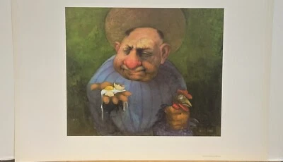 Litografía offset Charles Bragg "Yema - El enigma" - 1974 galerías de arte Nahan  Foto 1 de 4