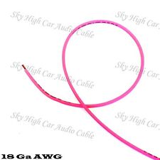 200 ft 18 Gauge AWG Primary / Remote Wire PINK Sky High Car Audio Lead Ga Feet