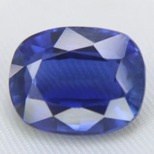 7.29 Ct Certified Natural Blue Sapphire Brilliant Cushion Cut loose gemstones - Picture 1 of 6
