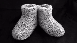 Size 6 - GREY - WOMEN'S MERINO WOOL BOOTS WARM COZY SLIPPERS MOCCASINS CHUNI - Picture 1 of 7