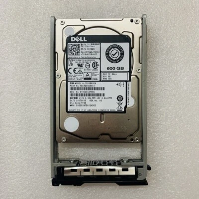 Dell 600GB 15K 2.5 Enterprise Class SAS 12Gb/s HDD 512N AL13SXB60EN DYDW0 W/Tray - Image 1 of 4