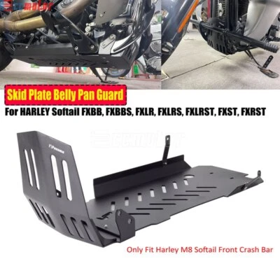 Skid Plate Belly Pan Guard For Harley Low Rider ST FXLRST Street Bob FXBB FXBBS - Image 1 of 4