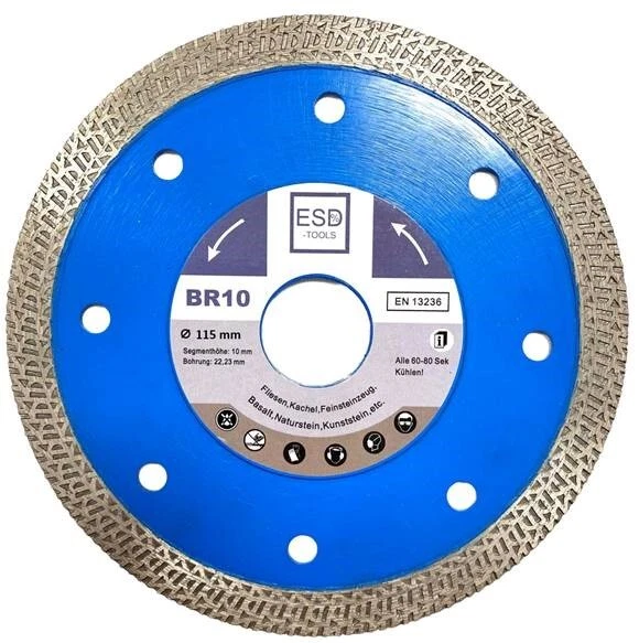Diamantscheibe 115 125 Fliesen Feinsteinzeug Granit Diamant-Trennscheibe dünn - Bild 1 von 4