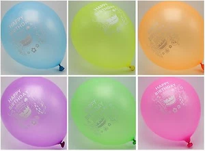Globos de látex de 10" colores mixtos ""Feliz cumpleaños"" fiesta de celebración - Imagen 1 de 3