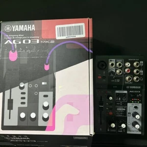 Mezclador de transmisión en vivo YAMAHA 3 canales negro AG03MK2 B de Japón - Imagen 1 de 3
