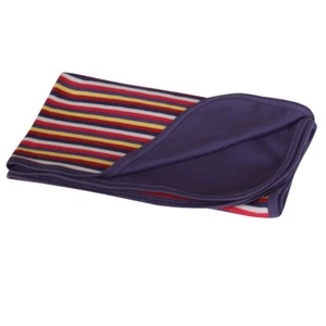 Multistripe Reversible Organic Baby Blanket - Picture 1 of 2