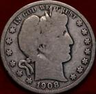 1908-D Denver Mint Silver Barber Half Dollar