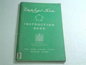 ZEPHYR SIX INSTRUCTION BOOK FORD 1953 - Picture 1 of 1