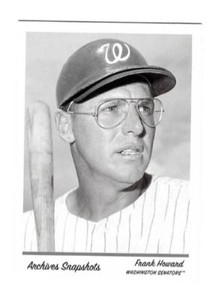2016 Topps Archives Snapshots Frank Howard Senators Black White Parallel