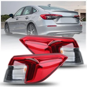 Pair Left+Right  Rear Lamp Tail Brake Light For Honda Civic Sedan 2022-2023 LED - Picture 1 of 17