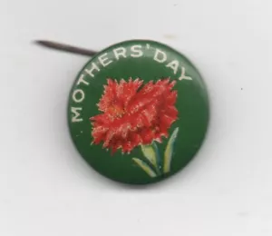 Antique Celluloid Pinback of Flower for Mother's Day - Imagen 1 de 2