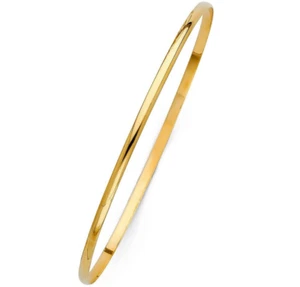BRACCIALE NUOVO ORO GIALLO 14K 2MM MASSICCIO - Foto 1 di 2