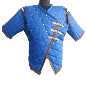 Viking Gambeson Padded Armor - Medieval Battle Jacket for Cosplay & LARP ART SCA - Picture 1 of 5