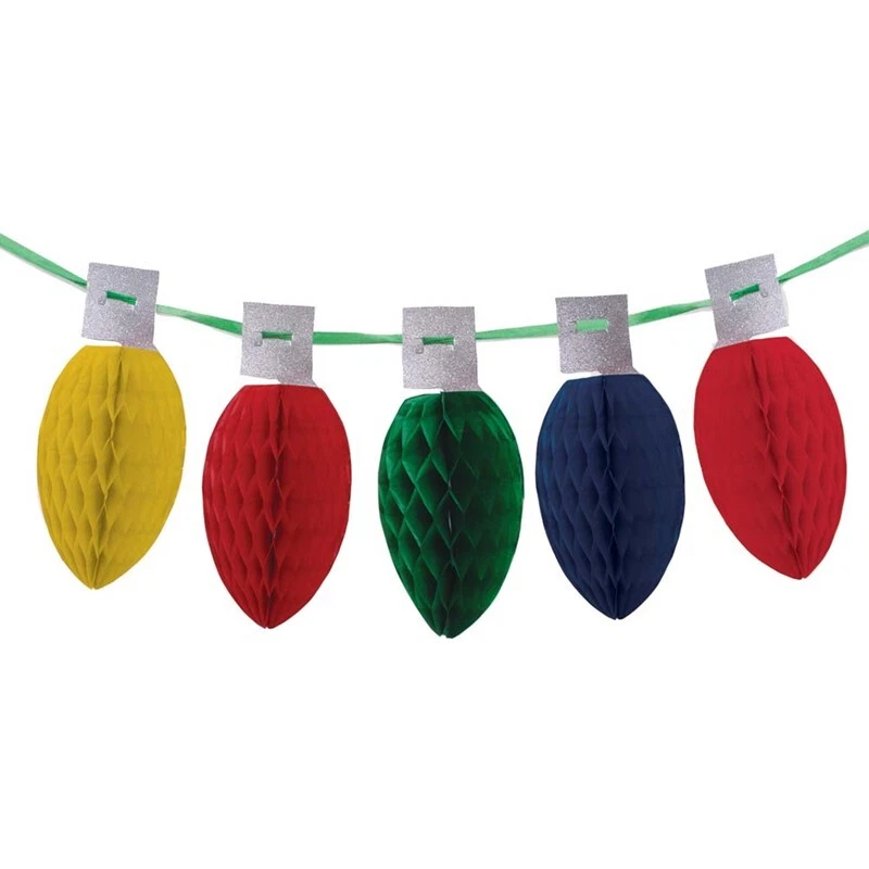 JANRAX Guirnalda de luces navideñas de panal de 3 m decoración de papel