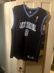 Deron Williams Utah Jazz #8 Reebok Replica Jersey Size L - Picture 1 of 2