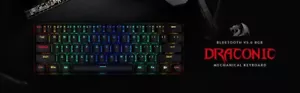 Redragon K530RGB Draconic 60% Wireless RGB Mechanical Keyboard Bluetooth 5.0 - Picture 1 of 7