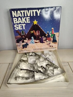 Juego para hornear cortadores de galletas vintage de Navidad NATIVIDAD - Fox Run Craftsmen - Actual Foto 1 de 4
