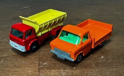 Camión esparcidor de grano Lesney Matchbox serie Ford Transit naranja Nº 66 y Nº 70 de colección Foto 1 de 4