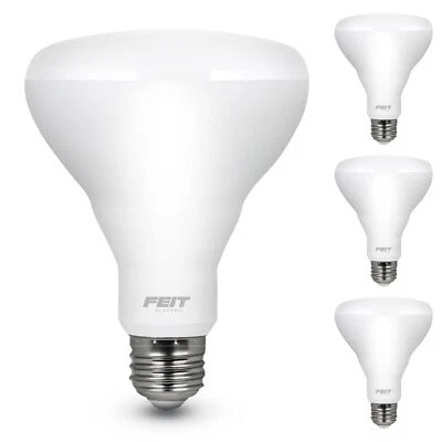 Feit Electric BR30 LED Light Bulb 2700K Soft White 3 Pack Energy Saving 650 L... - Image 1 of 4
