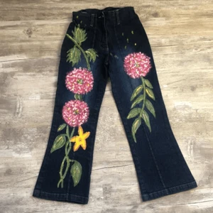 Baby Gassy Gooma Boutique 6x Floral Painted Jeans - Picture 1 of 8