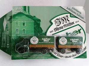 Licher Bier Werbetruck, MB L332 Nostalgie HZ, 150 Jahre Genuss Modell Nr. 1 - Bild 1 von 7